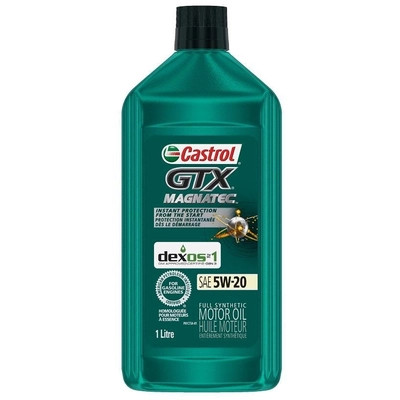 CASTROL Synthetic Engine Oil GTX Magnatec 5W20 , 1L (Pack of 6) - 0221538