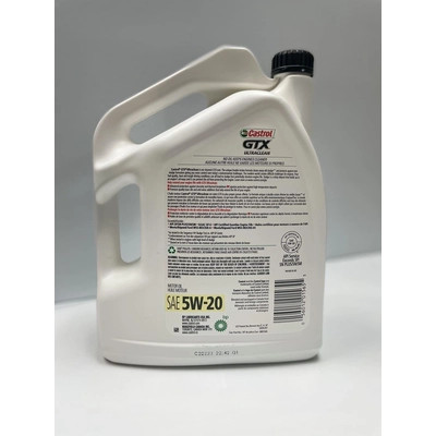 Castrol - 00015-3A - CASTROL Conventional Engine Oil GTX Ultraclean 5W20 , 5L (Pack of 3) - 000153A