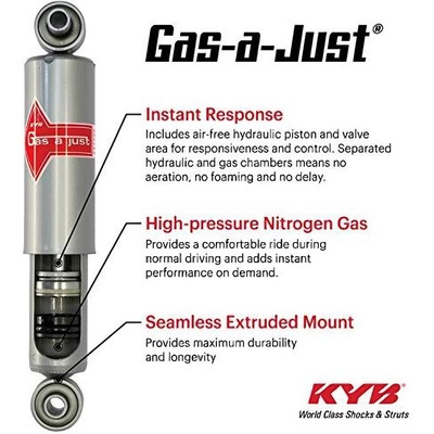 KYB - 554348 - KYB - 554348 - Rear Mono-Tube Gas Pressurized