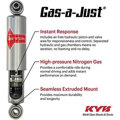 KYB - 554387 - Rear Mono-Tube Gas Pressurized by KYB - 554387
