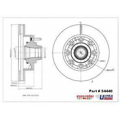 EUROROTOR - 54440 - Front Hub And Rotor Assembly by EUROROTOR - 54440