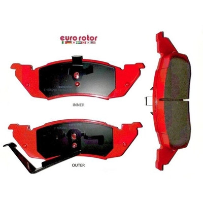 EUROROTOR - F1D529A - Front Semi Metallic Pads by EUROROTOR - F1D529A