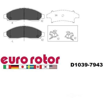 EUROROTOR - ID1039H - Front Ceramic Pads by EUROROTOR - ID1039H