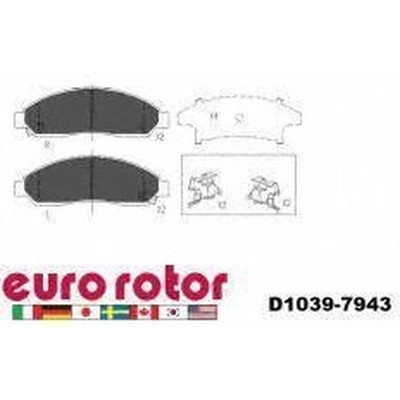 EUROROTOR - ID1039H - Front Ceramic Pads by EUROROTOR - ID1039H