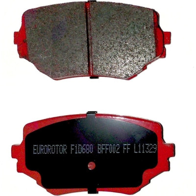 Front Semi Metallic Pads by EUROROTOR - F1D680H