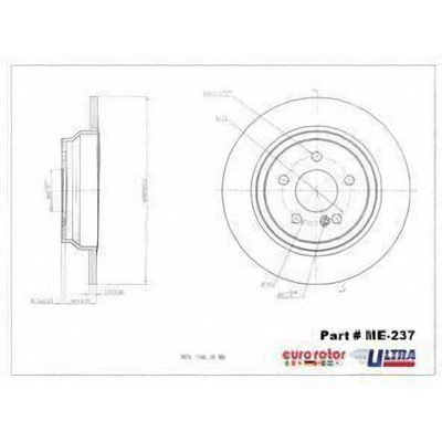 Rear Premium Rotor by EUROROTOR - ME237