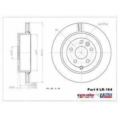 EUROROTOR - LR164 - Rear Premium Rotor by EUROROTOR - LR164