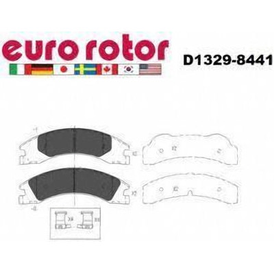 EUROROTOR - XD1329H - Rear Disc Pads by EUROROTOR - XD1329H