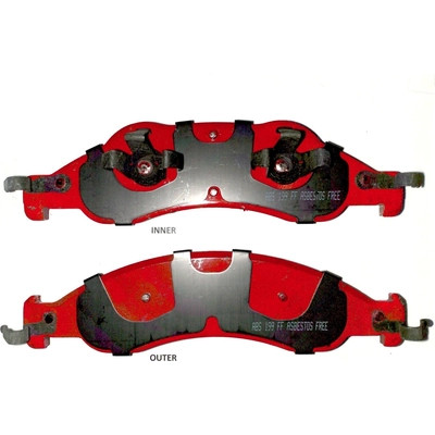 EUROROTOR - XD1278 - Front Semi Metallic Pads by EUROROTOR - XD1278