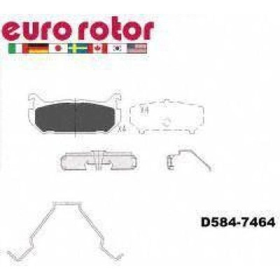 Rear Ceramic Pads by EUROROTOR - ID584