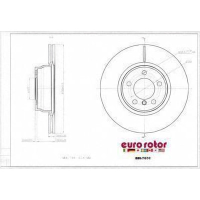 EUROROTOR - BM7031 - Front Premium Rotor by EUROROTOR - BM7031