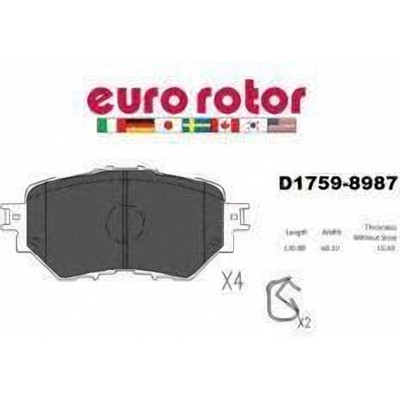 EUROROTOR - ID1759H - EUROROTOR - ID1759H - Front Ceramic Pads