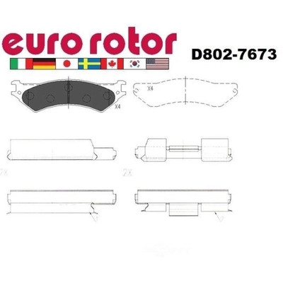 EUROROTOR - ID802H - Rear Ceramic Pads by EUROROTOR - ID802H