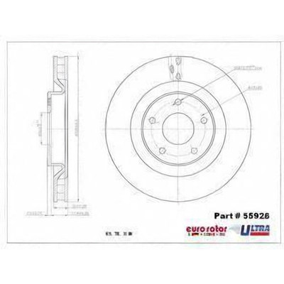 Front Premium Rotor by EUROROTOR - 55926