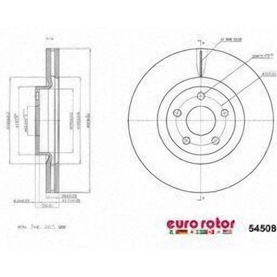 Front Premium Rotor by EUROROTOR - 54508