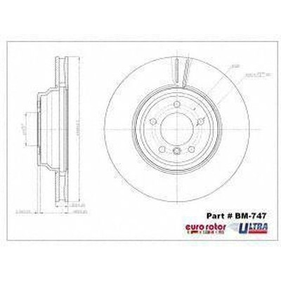 EUROROTOR - BM747 - Front Disc Brake Rotor by EUROROTOR - BM747