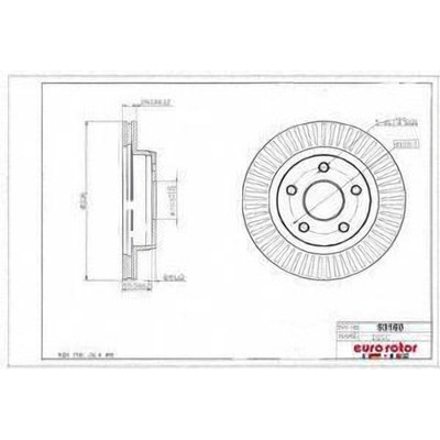 EUROROTOR - 53160 - Front Disc Brake Rotor by EUROROTOR - 53160