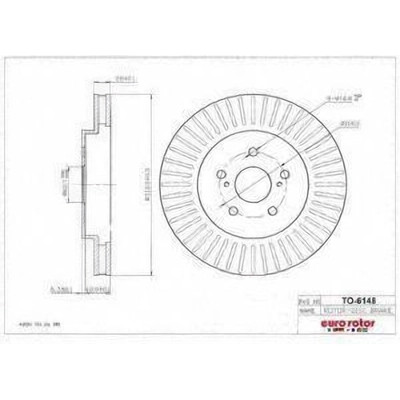 EUROROTOR - TO6148 - EUROROTOR - TO6148 - Front Premium Rotor