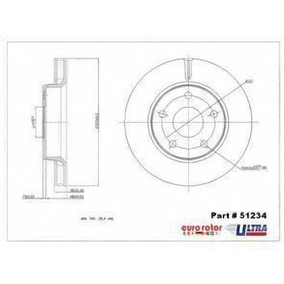 Front Premium Rotor by EUROROTOR - 51234