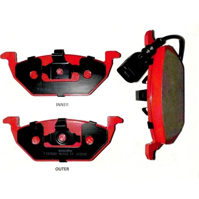 EUROROTOR - F1D768A - Front Semi Metallic Pads