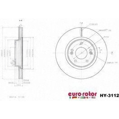 EUROROTOR - HY3112 - EUROROTOR - HY3112 - Front Premium Rotor