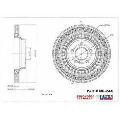 EUROROTOR - ME244 - Rear Premium Rotor by EUROROTOR - ME244