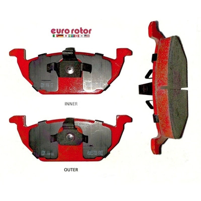 EUROROTOR - F1D768 - Front Semi Metallic Pads