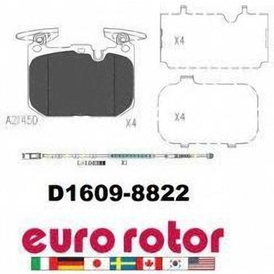 Front Ceramic Pads by EUROROTOR - ID1609
