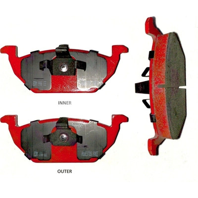 EUROROTOR - F1D768 - EUROROTOR - F1D768 - Front Semi Metallic Pads