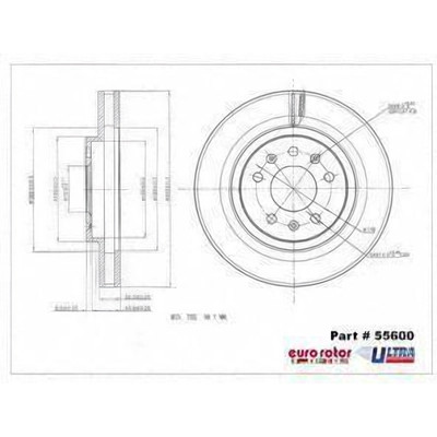EUROROTOR - 55600 - Front Premium Rotor by EUROROTOR - 55600