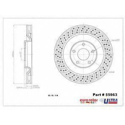 EUROROTOR - 55963 - Front Premium Rotor by EUROROTOR - 55963