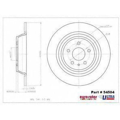 EUROROTOR - 54504 - Rear Disc Brake Rotor by EUROROTOR - 54504