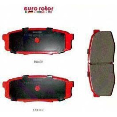 EUROROTOR - F1D1304 - Rear Semi Metallic Pads by EUROROTOR - F1D1304