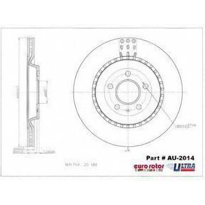 EUROROTOR - AU2014 - Rear Disc Brake Rotor by EUROROTOR - AU2014