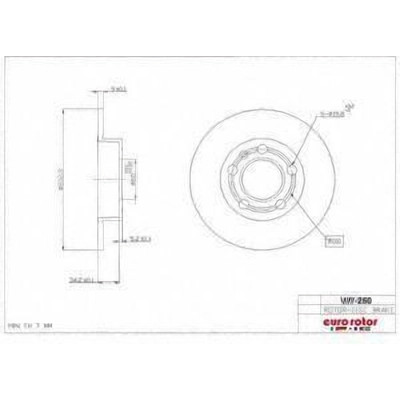 EUROROTOR - VW250 - EUROROTOR - VW250 - Rear Premium Rotor