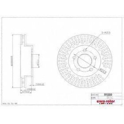 EUROROTOR - 51230 - Front Disc Brake Rotor by EUROROTOR - 51230