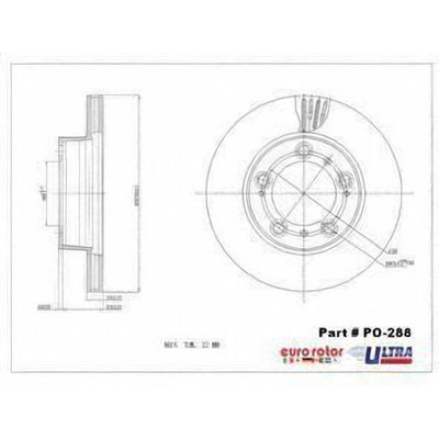 Front Premium Rotor by EUROROTOR - PO288