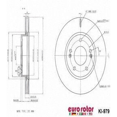 EUROROTOR - KI979 - EUROROTOR - KI979 - Front Premium Rotor