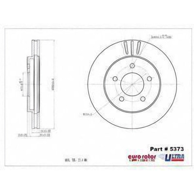 EUROROTOR - 5373 - Front Disc Brake Rotor by EUROROTOR - 5373
