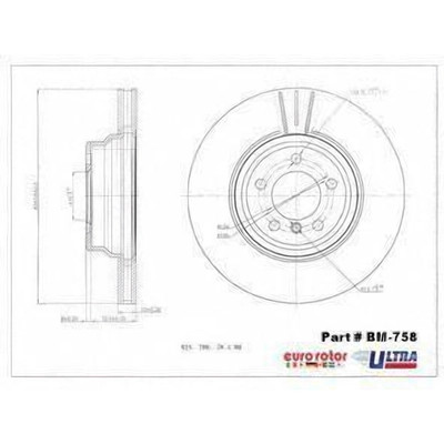 EUROROTOR - BM758 - Front Premium Rotor by EUROROTOR - BM758