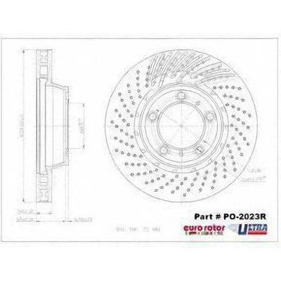 Front Premium Rotor by EUROROTOR - PO2023R