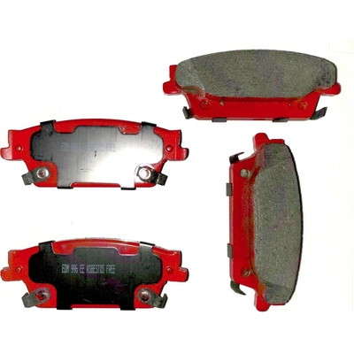 Rear Semi Metallic Pads by EUROROTOR - F1D1020H