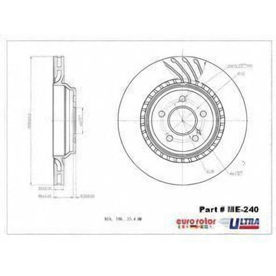 EUROROTOR - ME240 - Rear Premium Rotor by EUROROTOR - ME240