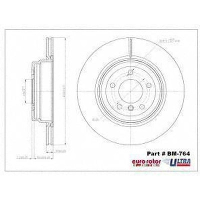 EUROROTOR - BM764 - Rear Disc Brake Rotor by EUROROTOR - BM764