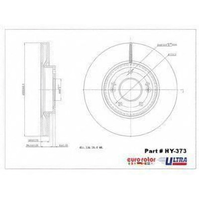EUROROTOR - HY373 - Front Disc Brake Rotor by EUROROTOR - HY373