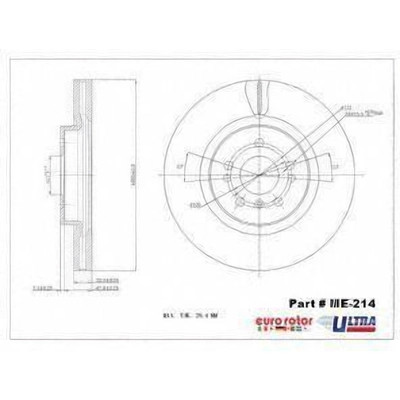 EUROROTOR - ME214 - Front Premium Rotor by EUROROTOR - ME214