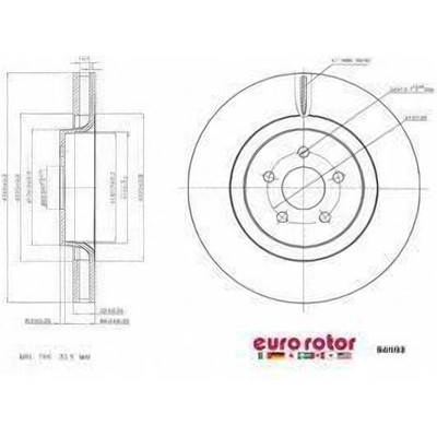 EUROROTOR - 54193 - Front Premium Rotor