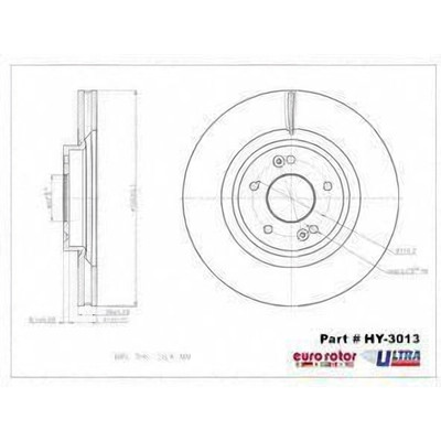 EUROROTOR - HY3013 - EUROROTOR - HY3013 - Front Premium Rotor