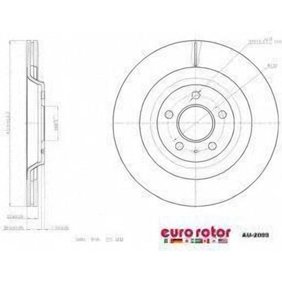 EUROROTOR - AU2003 - Rear Disc Brake Rotor by EUROROTOR - AU2003
