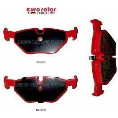 Rear Semi Metallic Pads by EUROROTOR - F1D692